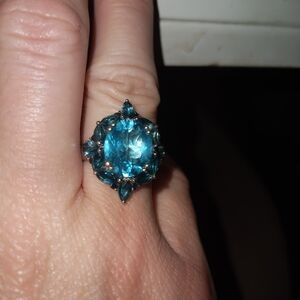 Tri color Topaz ring